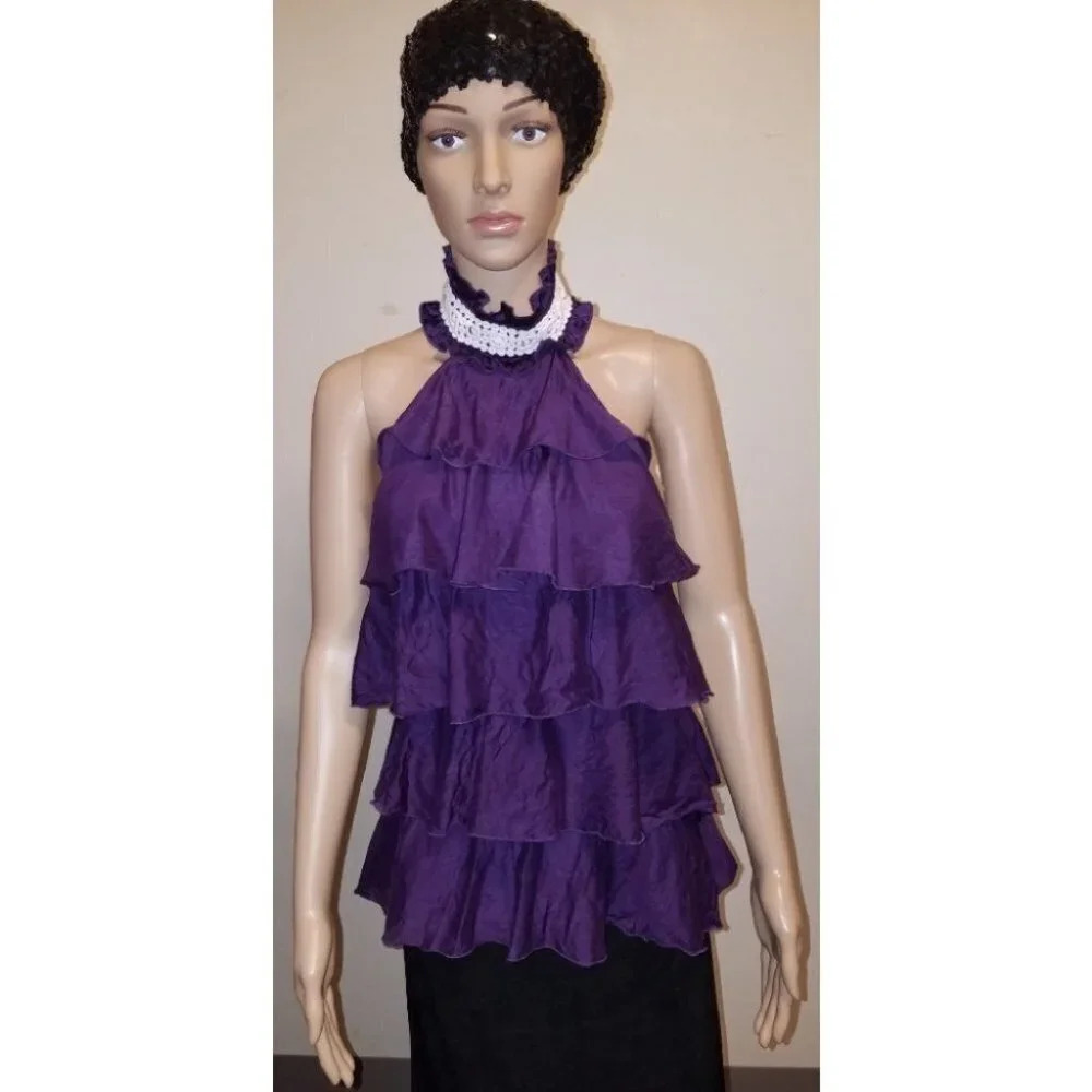 Bebe Ruffled Tank Top